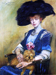  Lovis Corinth Portrait of Frau Luther - Art Print