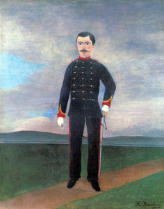  Henri Rousseau Portrait of Frumence Biche in Uniform - Art Print