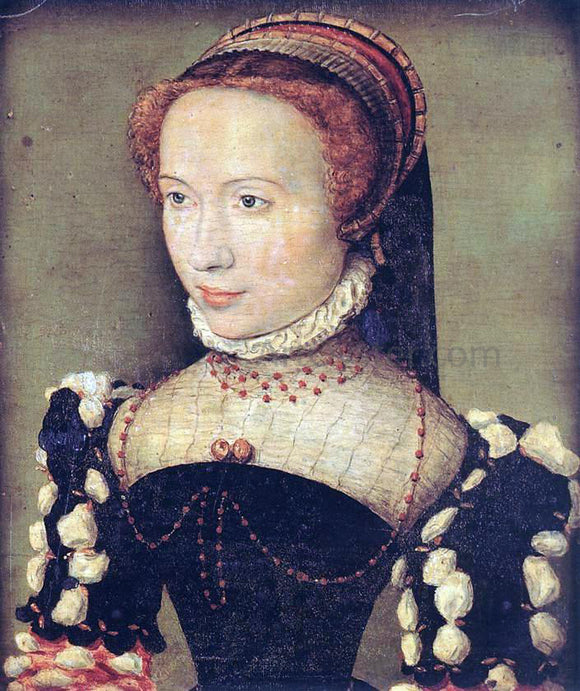  Corneille De Lyon Portrait of Gabrielle de Rochechouart - Art Print