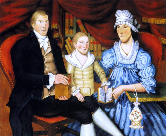  Jonathan Budington Portrait of George Eliot and Family - Art Print