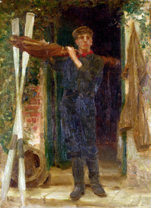  Henry Scott Tuke Portrait of Georgia Fouracre - Art Print