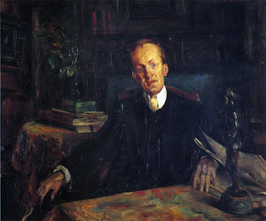  Lovis Corinth Portrait of Gerhart Hauptmann - Art Print