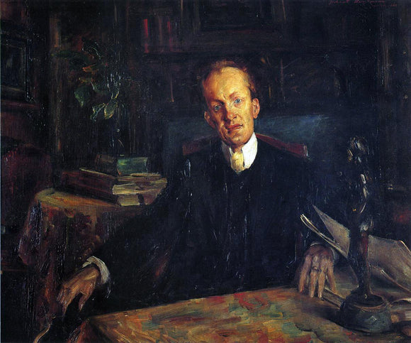  Lovis Corinth Portrait of Gerhart Hauptmann - Art Print
