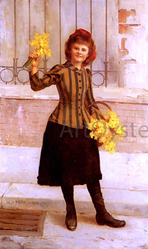  William H Parkinson Portrait of Gertie Miller - Art Print