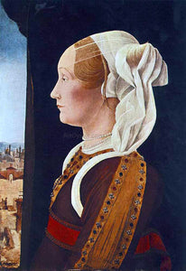  Ercole De' Roberti Portrait of Ginevra Bentivoglio - Art Print