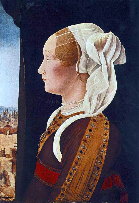  Ercole De' Roberti Portrait of Ginevra Bentivoglio - Art Print