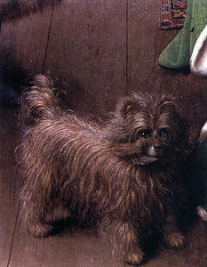  Jan Van Eyck Portrait of Giovanni Arnolfini and his Wife [detail: 4] - Art Print