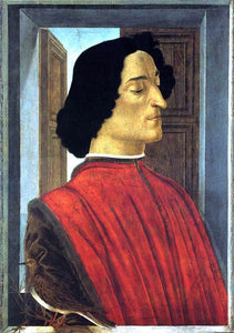 Sandro Botticelli Portrait of Giuliano de' Medici - Art Print
