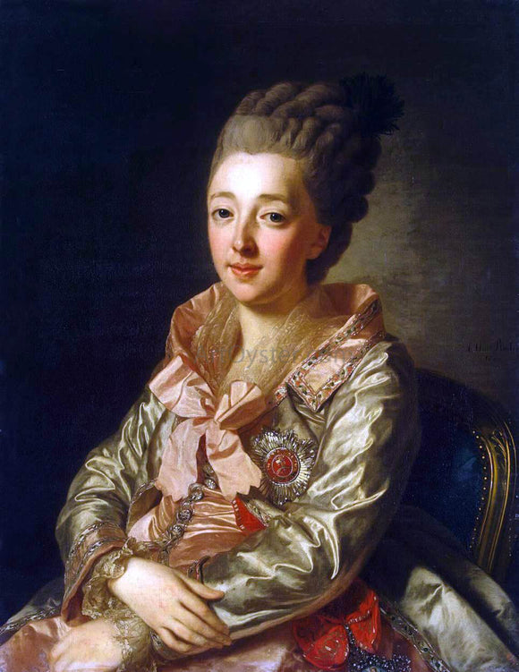  Alexander Roslin Portrait of Grand Duchess Natalia Alexeyevna - Art Print