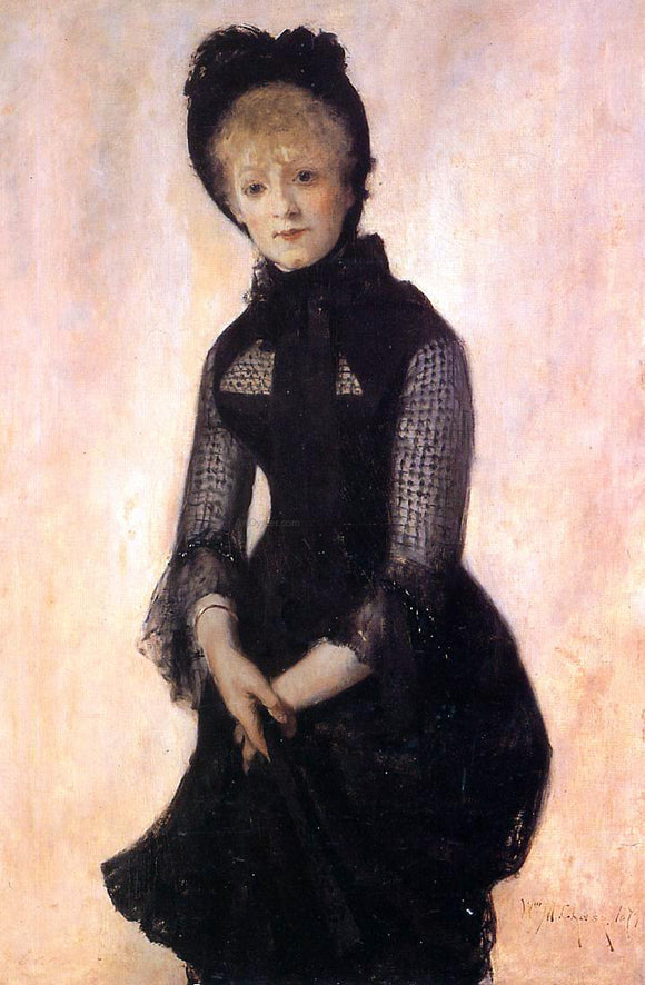  William Merritt Chase Portrait of Harriet Hubbard Ayer - Art Print