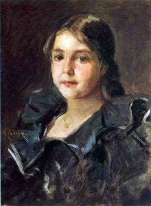  William Merritt Chase Portrait of Helen Velasquez Chase - Art Print