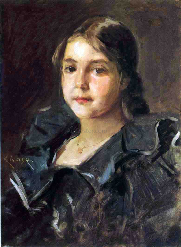  William Merritt Chase Portrait of Helen Velasquez Chase - Art Print
