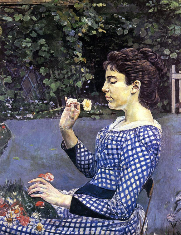  Ferdinand Hodler Portrait of Helene Weigle - Art Print