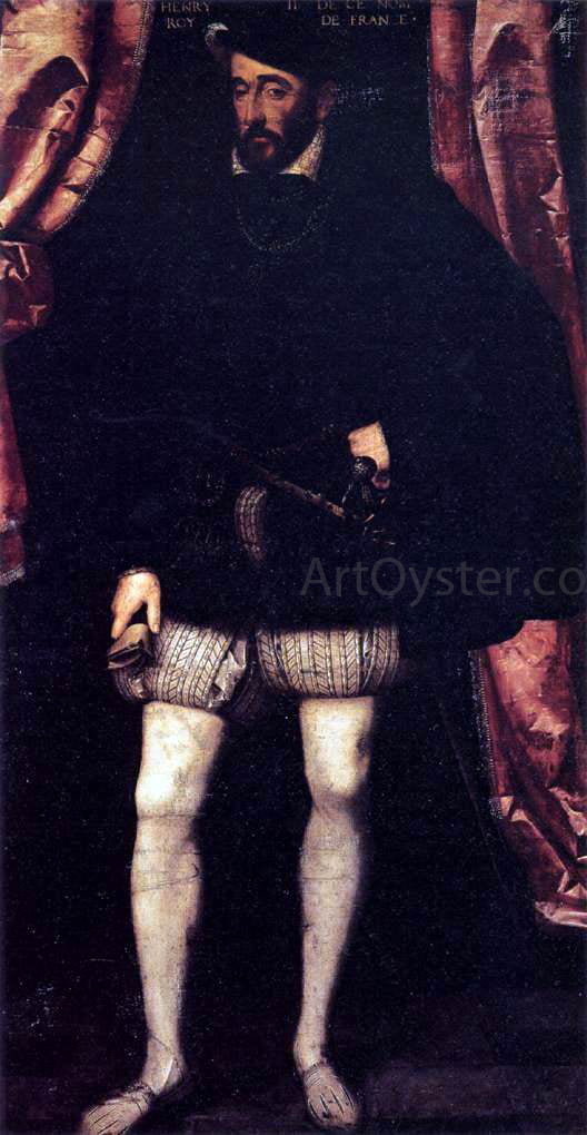  Francois Clouet Portrait of Henri II - Art Print