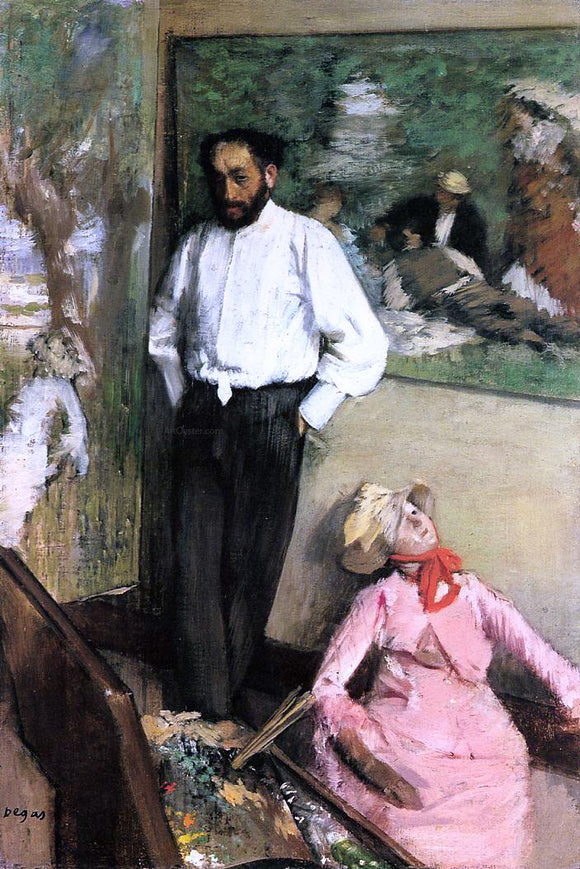  Edgar Degas Portrait of Henri Michel-Levy - Art Print