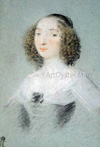  Claude Mellan Portrait of Henriette-Marie de Buade-Frontenac - Art Print