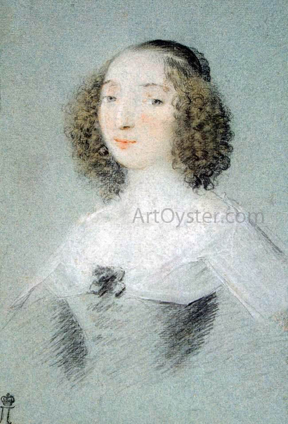  Claude Mellan Portrait of Henriette-Marie de Buade-Frontenac - Art Print
