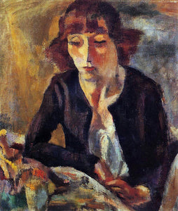  Jules Pascin Portrait of Hermine David - Art Print