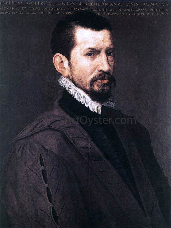  Anthonis Mor Van Dashorst Portrait of Hubert Goltzius - Art Print