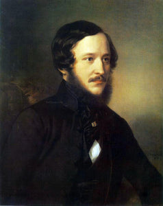 Miklos Barabas Portrait of Jozsef Eotvos - Art Print