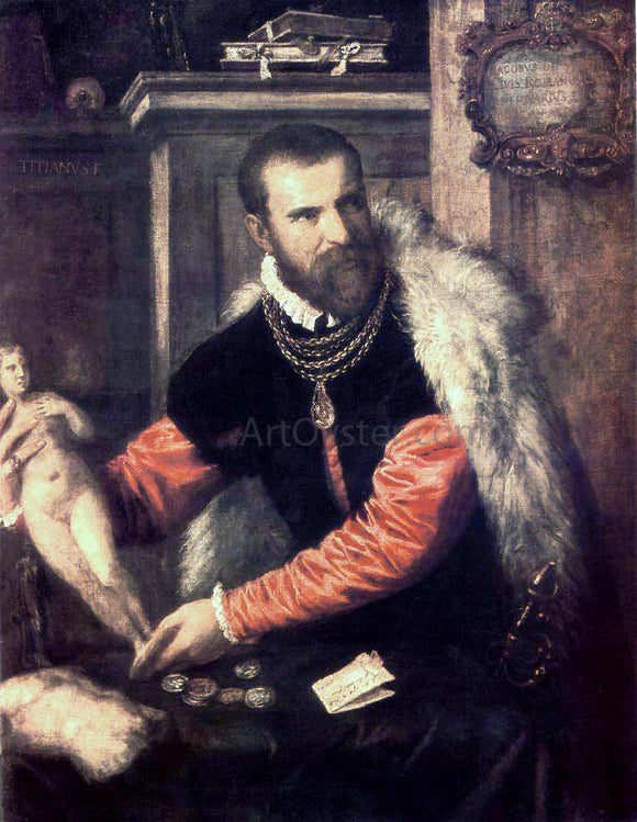  Titian Portrait of Jacopo Strada - Art Print