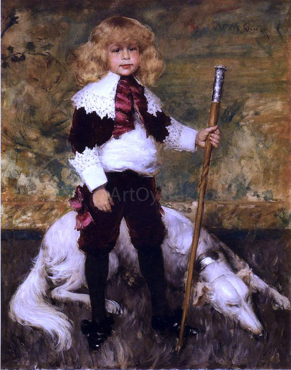  William Merritt Chase Portrait of James Rapelje Howell - Art Print