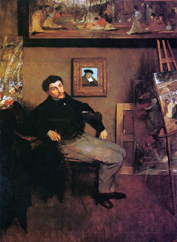  Edgar Degas Portrait of James Tissot - Art Print