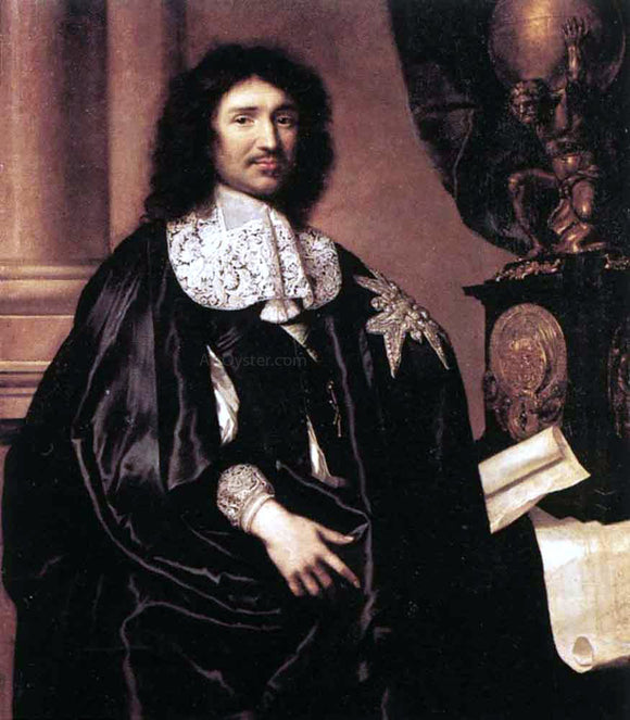  Claude Lefebvre Portrait of Jean-Baptiste Colbert - Art Print