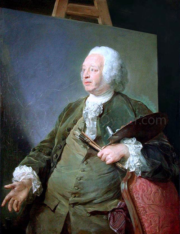  Jean-Baptiste Perronneau Portrait of Jean-Baptiste Oudry - Art Print