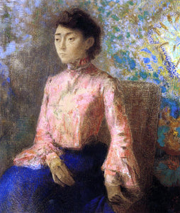  Odilon Redon Portrait of Jeanne Chaine - Art Print