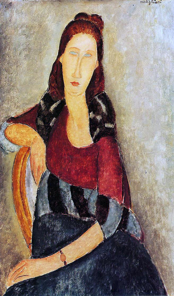  Amedeo Modigliani Portrait of Jeanne Hebuterne - Art Print