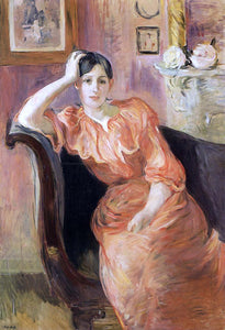  Berthe Morisot Portrait of Jeanne Pontillon - Art Print