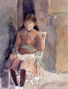  Camille Pissarro Portrait of Jeanne, the Artist's Daughter - Art Print