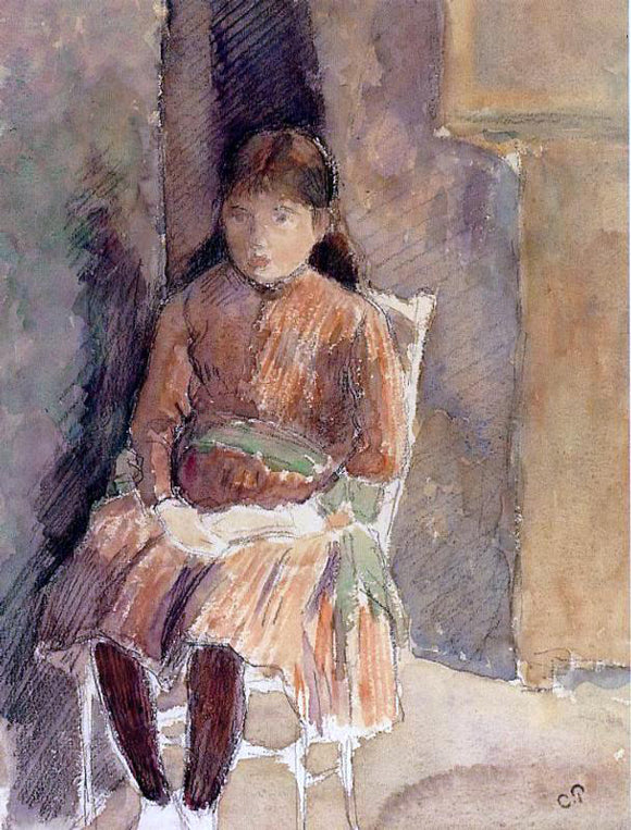  Camille Pissarro Portrait of Jeanne, the Artist's Daughter - Art Print