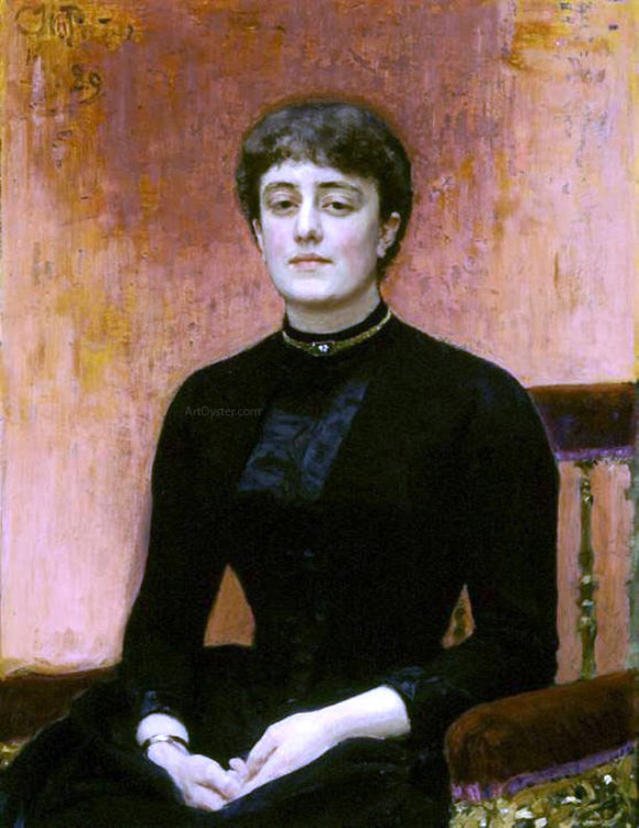  Ilia Efimovich Repin Portrait of Jelizaveta Zvantseva - Art Print