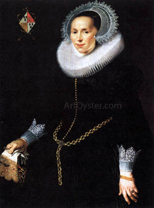  Nicolaes Eliasz Pickenoy Portrait of Johanna Le Maire - Art Print