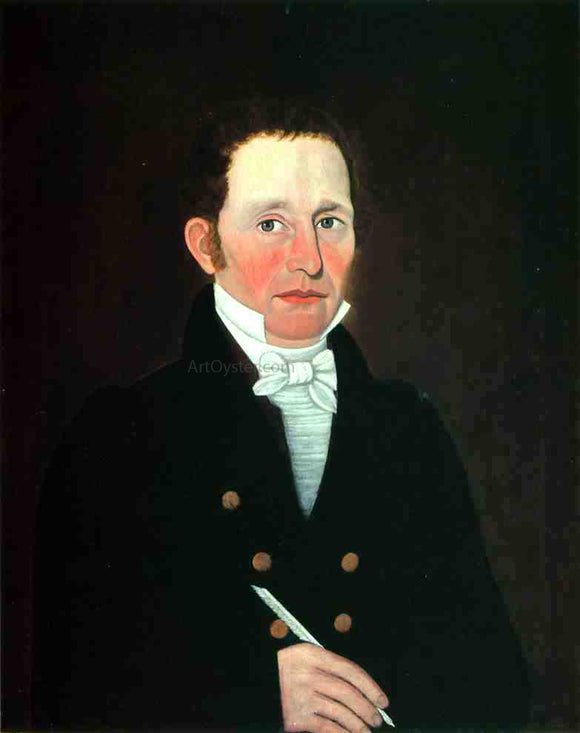  Jr. John Brewster Portrait of John Cox of Bridgeton, Maine - Art Print