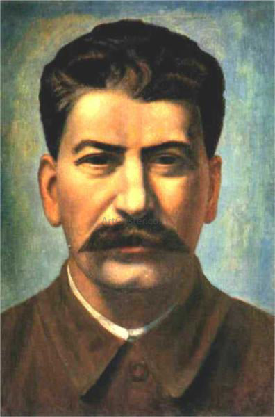  Pavel Filonov Portrait of Joseph Stalin Iosif Vissarionovich Dzhugashvili - Art Print