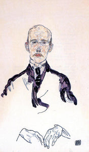  Egon Schiele Portrait of Karl Maylander - Art Print