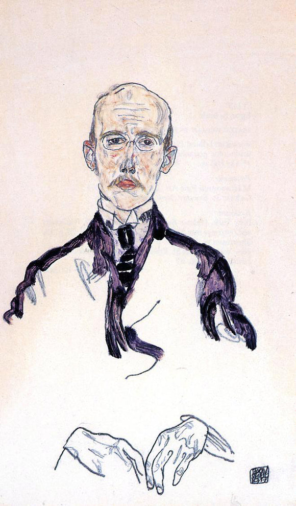  Egon Schiele Portrait of Karl Maylander - Art Print