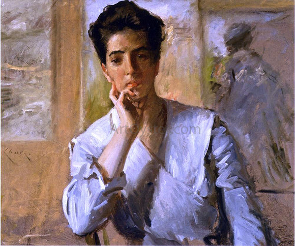  William Merritt Chase Portrait of Kate Freeman Clark - Art Print