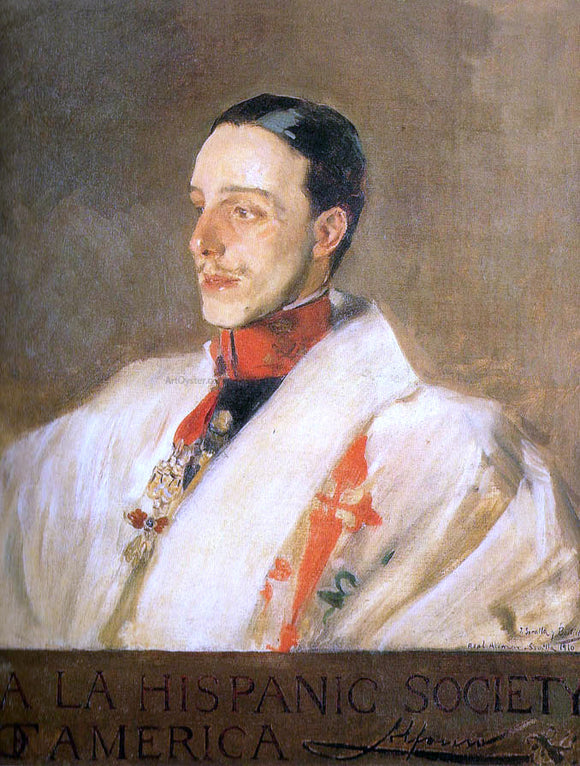  Joaquin Sorolla Y Bastida Portrait of King Alfonso - Art Print
