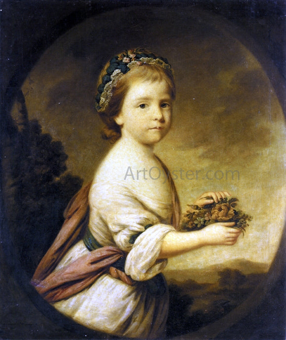  Francis Cotes RA Portrait of Lady Anne Windsor - Art Print