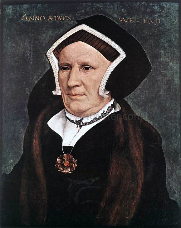  The Younger Hans Holbein Portrait of Lady Margaret Butts - Art Print