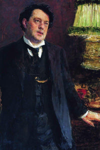  Ilia Efimovich Repin Portrait of Lawyer Oskar Osipovich Grusenberg - Art Print