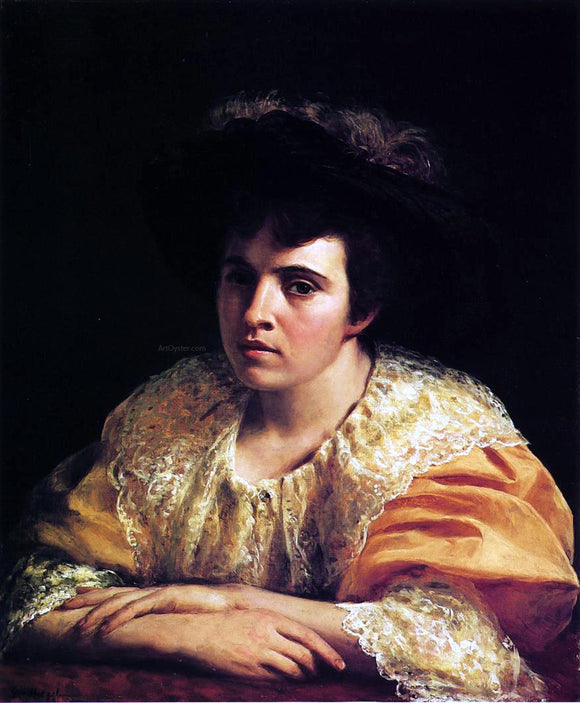  George Hetzel Portrait of Lila B. Hetzel - Art Print