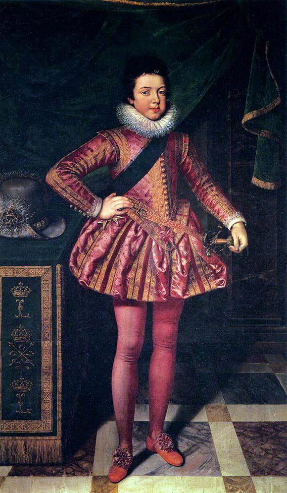  The Younger Frans Pourbus Portrait of Louis XIII of France at Age Ten - Art Print