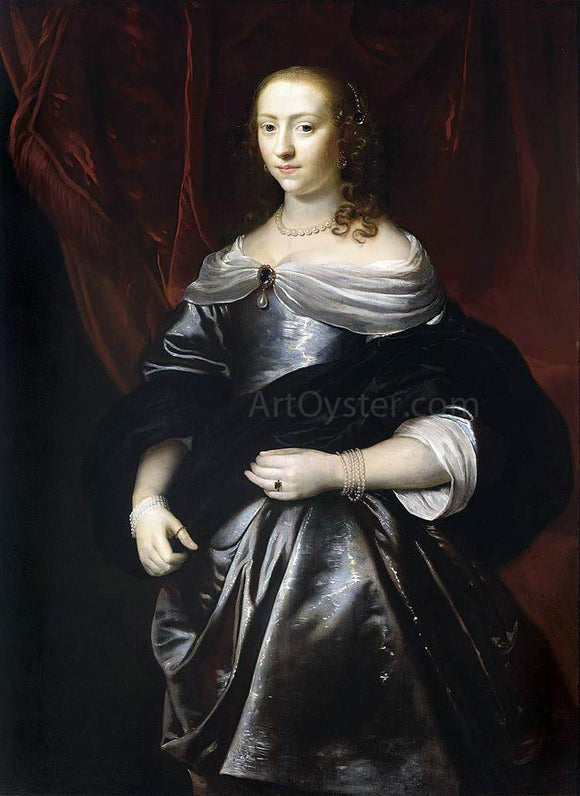  Jacob Van Loo Portrait of Lucretia Boudaen - Art Print