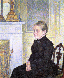 Theo Van Rysselberghe Portrait of Madame Charles Maus - Art Print