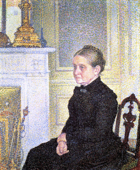  Theo Van Rysselberghe Portrait of Madame Charles Maus - Art Print